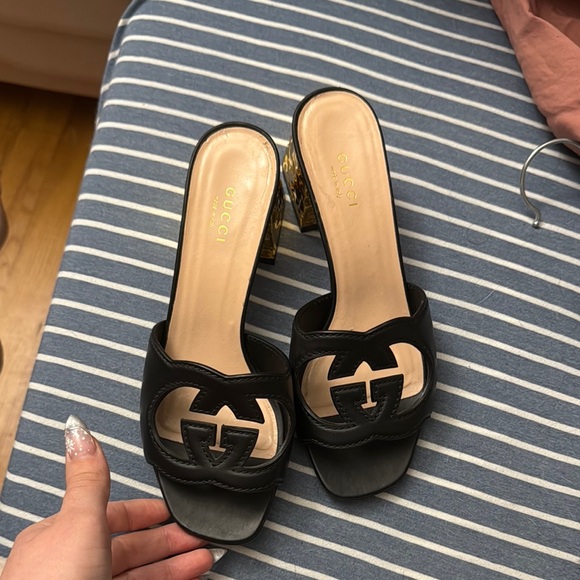 Gucci Black Women's Slide Sandals - Picture 1 of 5